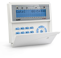 SATEL Bedienteil mit LCD- Anzeige und Chipleser
